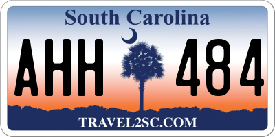 SC license plate AHH484