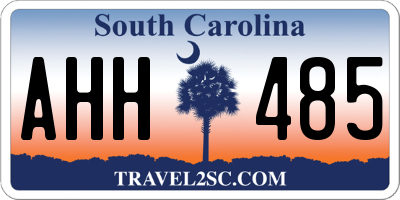 SC license plate AHH485