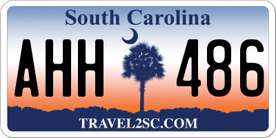 SC license plate AHH486