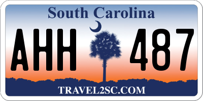 SC license plate AHH487