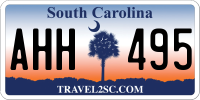 SC license plate AHH495