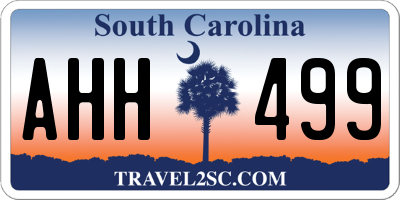 SC license plate AHH499