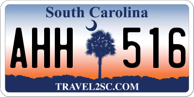 SC license plate AHH516