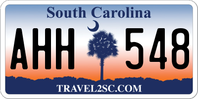 SC license plate AHH548