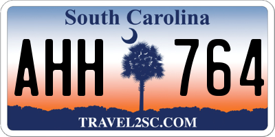 SC license plate AHH764
