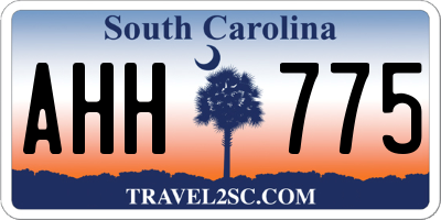 SC license plate AHH775