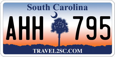 SC license plate AHH795