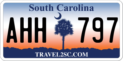 SC license plate AHH797
