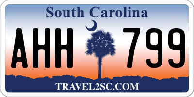 SC license plate AHH799