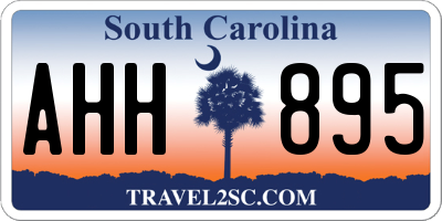 SC license plate AHH895