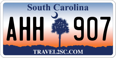 SC license plate AHH907