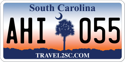 SC license plate AHI055