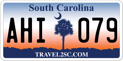 SC license plate AHI079