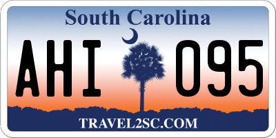 SC license plate AHI095