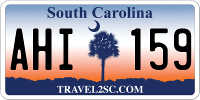 SC license plate AHI159