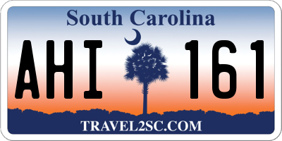 SC license plate AHI161