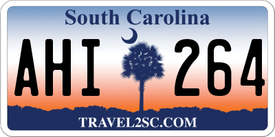 SC license plate AHI264