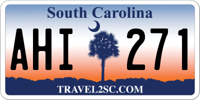 SC license plate AHI271