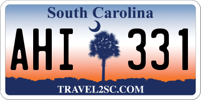 SC license plate AHI331