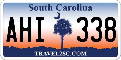 SC license plate AHI338