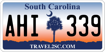 SC license plate AHI339