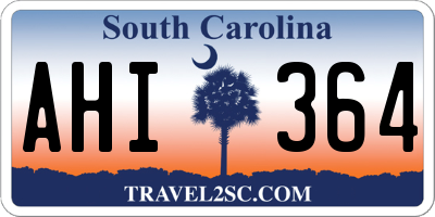 SC license plate AHI364
