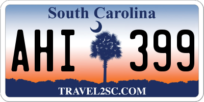 SC license plate AHI399