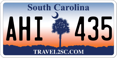 SC license plate AHI435