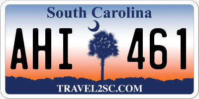 SC license plate AHI461