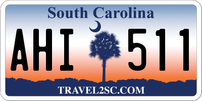 SC license plate AHI511