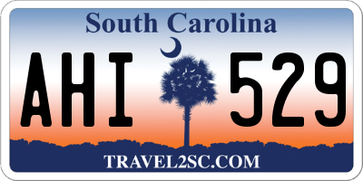 SC license plate AHI529