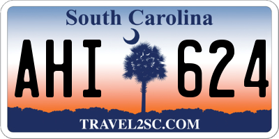 SC license plate AHI624
