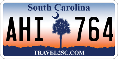 SC license plate AHI764