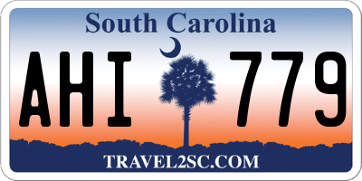SC license plate AHI779