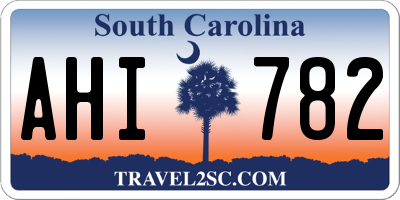 SC license plate AHI782