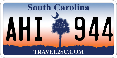 SC license plate AHI944