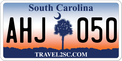 SC license plate AHJ050