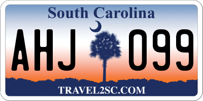 SC license plate AHJ099