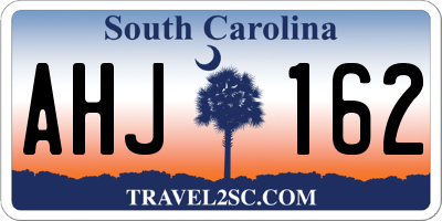 SC license plate AHJ162