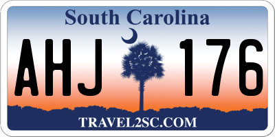 SC license plate AHJ176