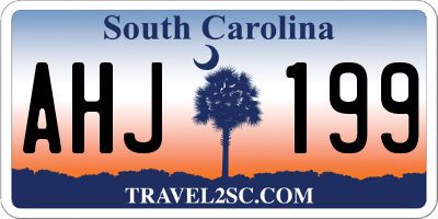 SC license plate AHJ199