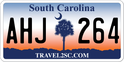 SC license plate AHJ264