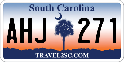 SC license plate AHJ271