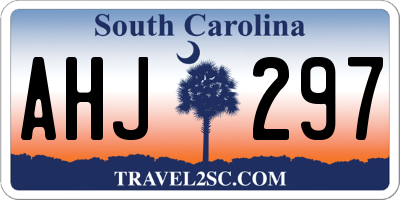 SC license plate AHJ297