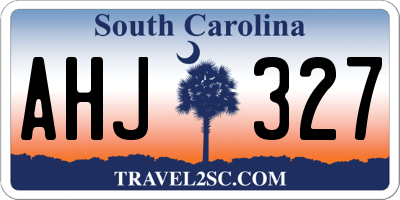 SC license plate AHJ327
