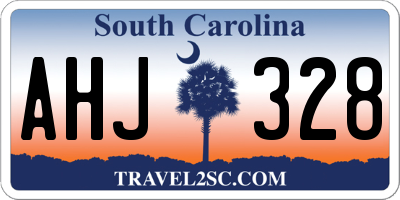 SC license plate AHJ328