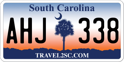 SC license plate AHJ338