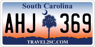 SC license plate AHJ369
