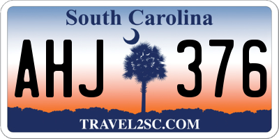 SC license plate AHJ376