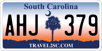SC license plate AHJ379